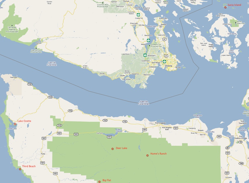 Map of all SEEK Sites
