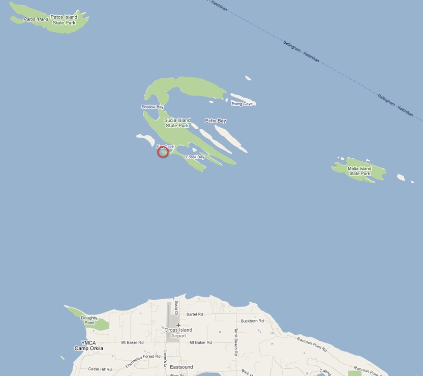 Map of Sucia Island